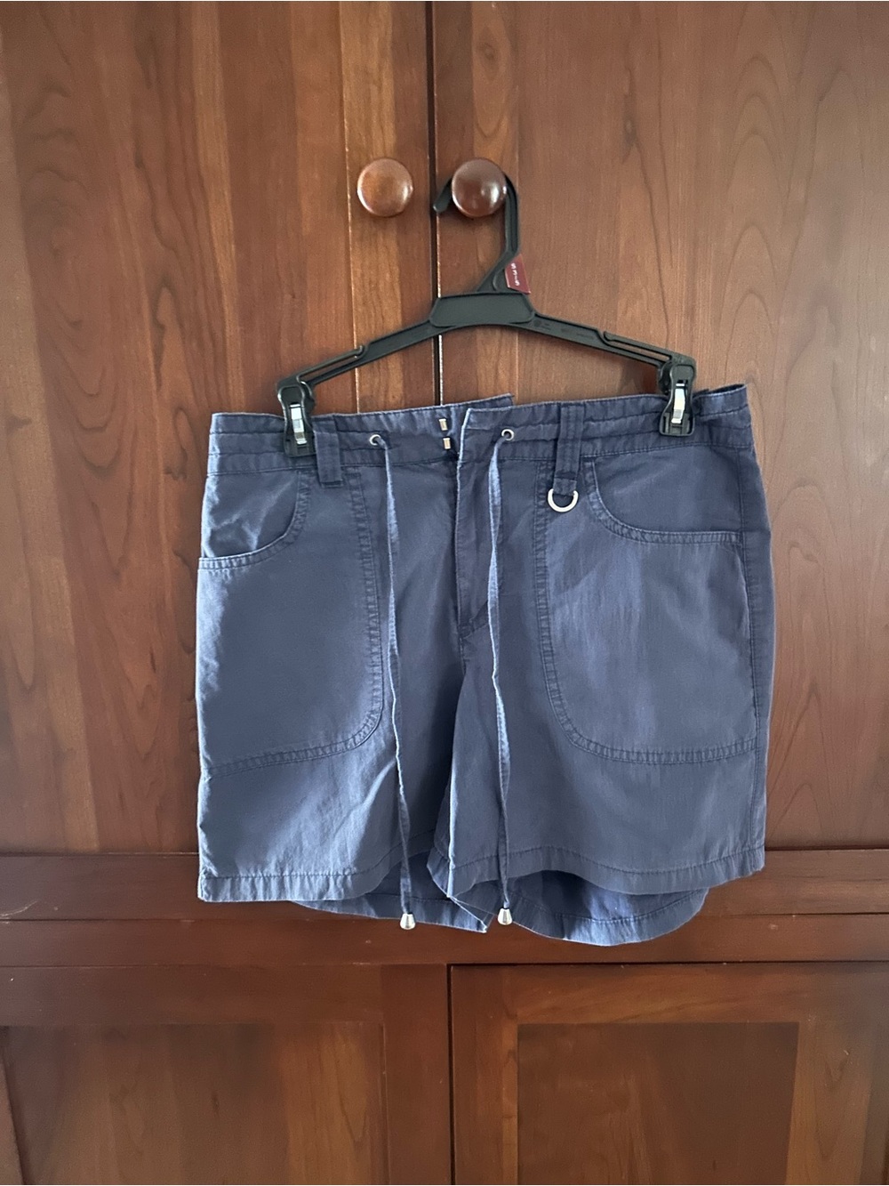 Gloria Vanderbilt Navy Drawstring Hybrid Shorts